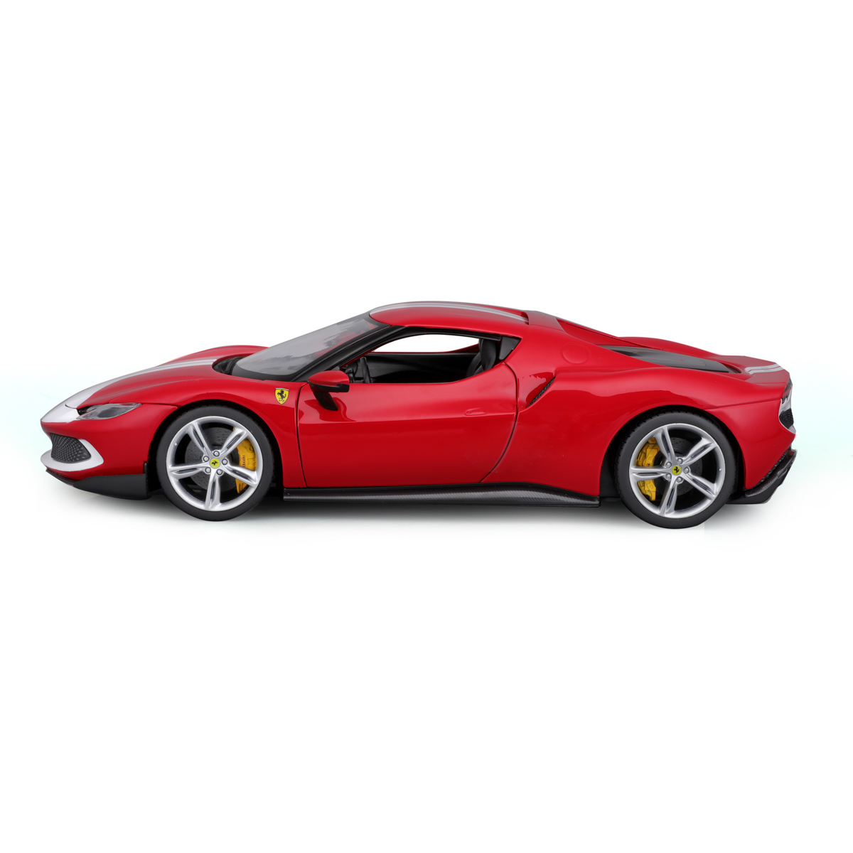 Bburago - RACE+PLAY, Ferrari 296 GTB ASSETTO FIORANO, červená, 1:18