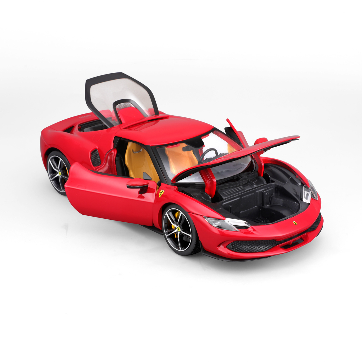 Bburago - RACE+PLAY, Ferrari 296 GTB, červená, 1:18
