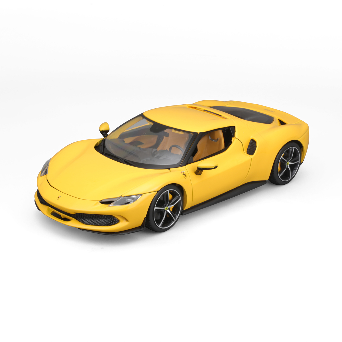 Bburago - RACE+PLAY, Ferrari 296 GTB, žlutá, 1:18