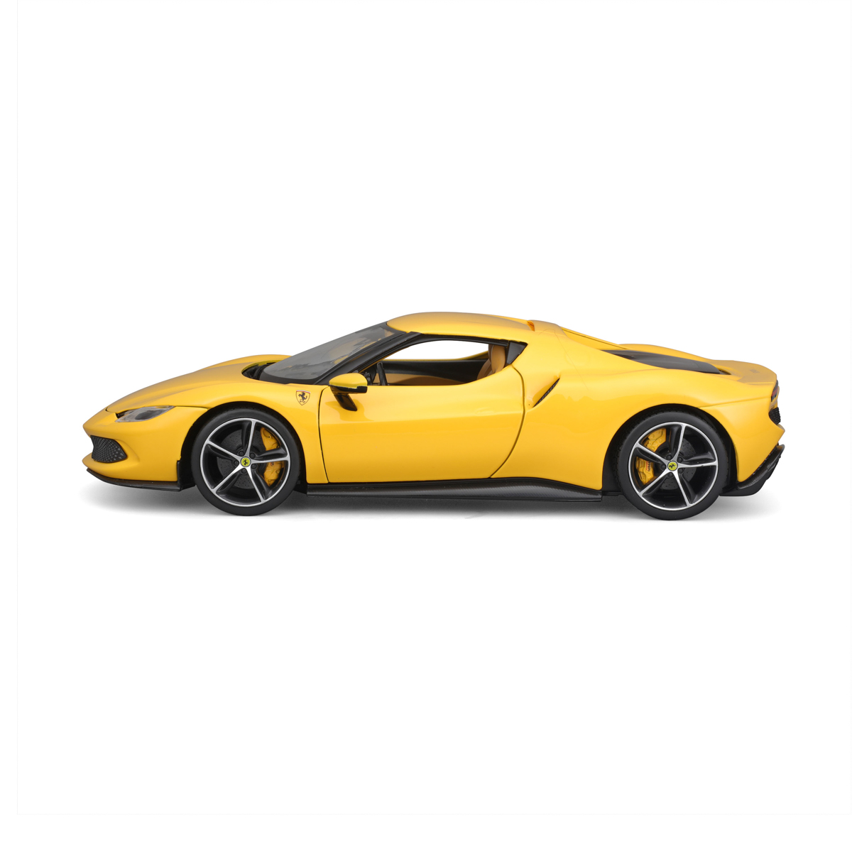 Bburago - RACE+PLAY, Ferrari 296 GTB, žlutá, 1:18