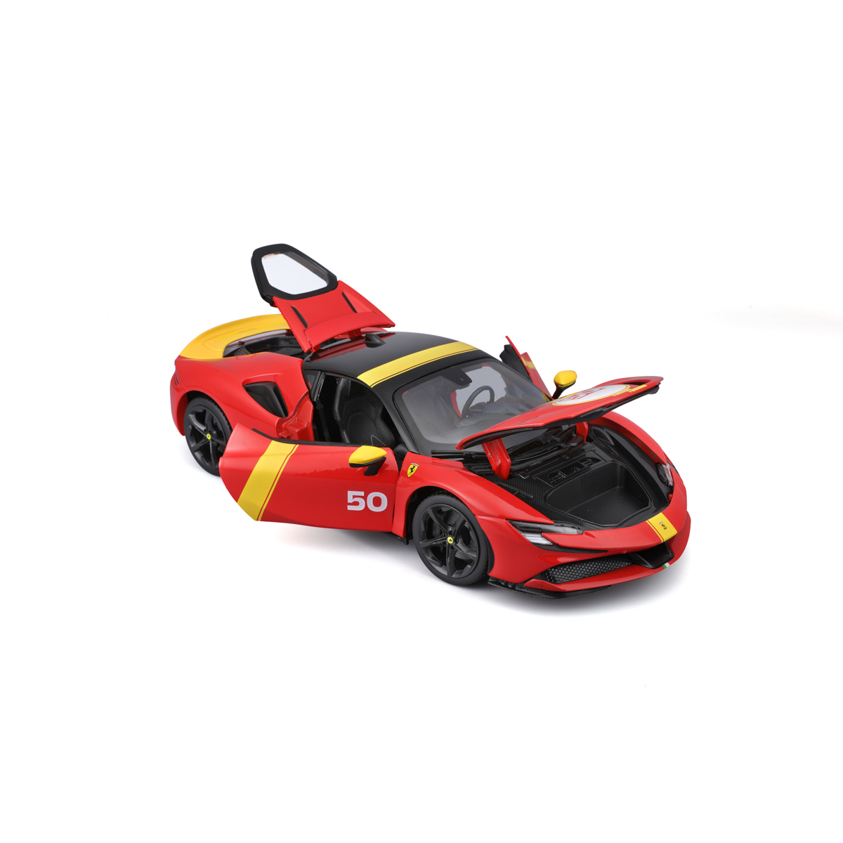 Bburago - RACE+PLAY, Ferrari SF90 STRADALE ASSETTO FIORANO, červená 1:18