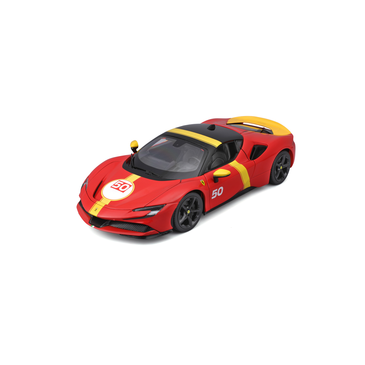 Bburago - RACE+PLAY, Ferrari SF90 STRADALE ASSETTO FIORANO, červená 1:18