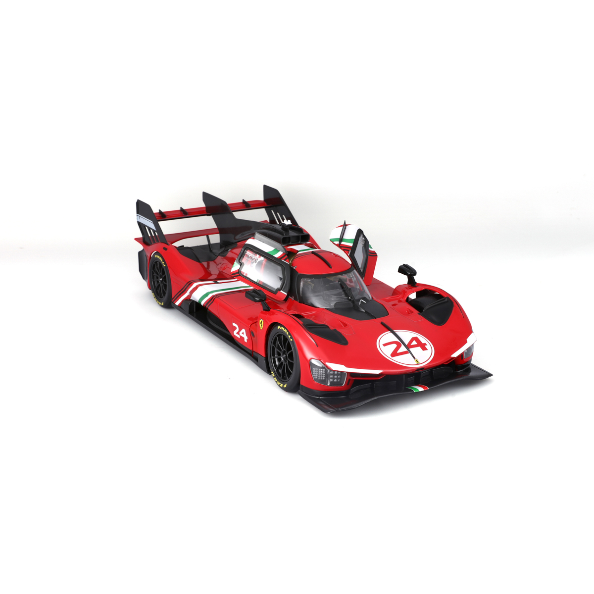 Bburago - RACING, FERRARI 499P MODIFICATA, červená, 1:18