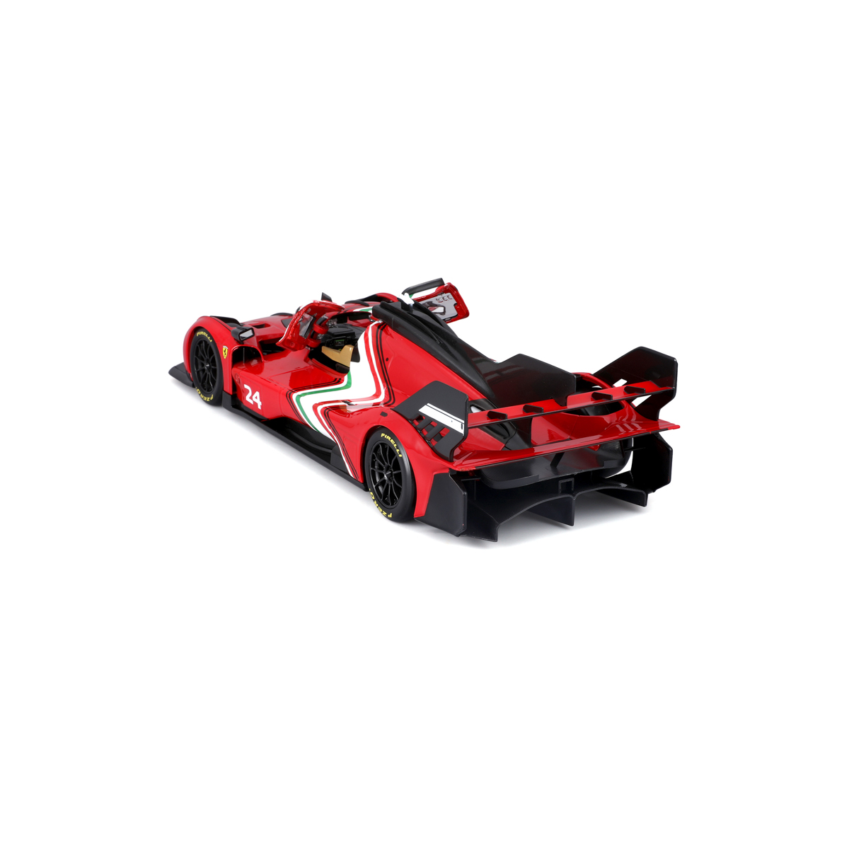 Bburago - RACING, FERRARI 499P MODIFICATA, červená, 1:18