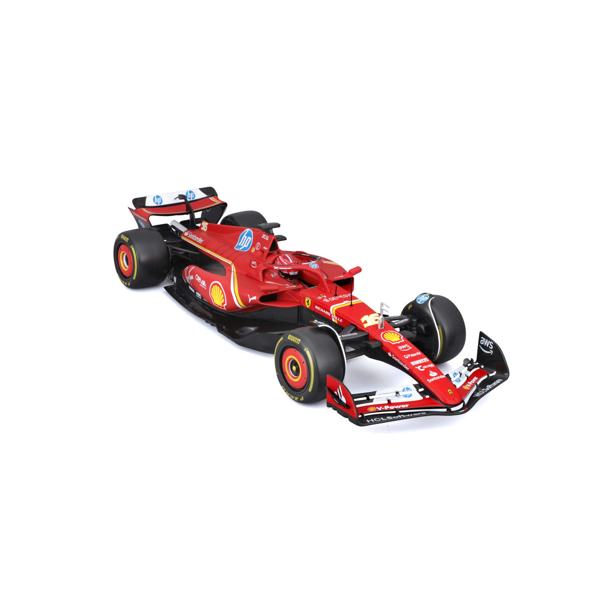 Bburago - FORMULA RACING, F1 Ferrari Scuderia SF-24 (2024), #16 Charles Leclerc, 1:18