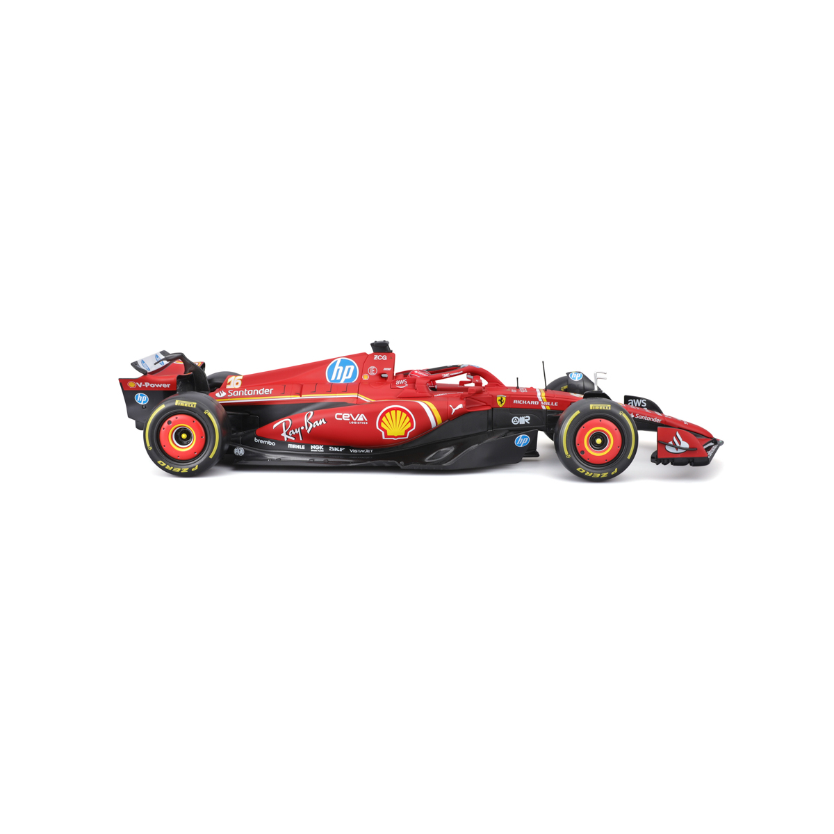 Bburago - FORMULA RACING, F1 Ferrari Scuderia SF-24 (2024), #16 Charles Leclerc, 1:18