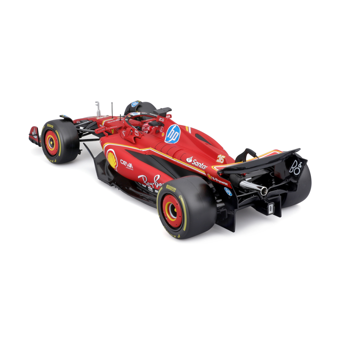 Bburago - FORMULA RACING, Ferrari SF-24 (2024) v dekorativním boxu, #16 Charles Leclerc, 1:18
