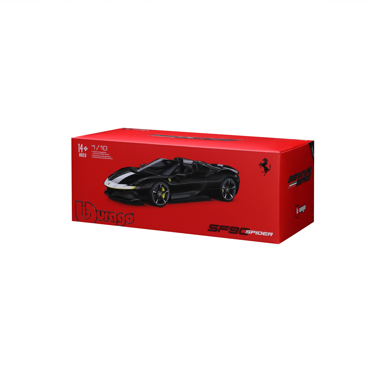 Bburago - SIGNATURE SERIES, Ferrari SF90 Spider Assetto Fiorano, černá, 1:18