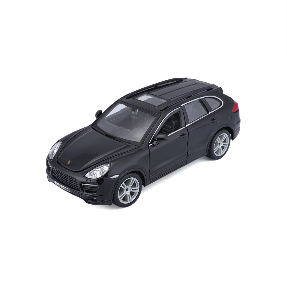 Bburago - Auta HOBBY, Porsche Cayenne Turbo, černá, 1:24