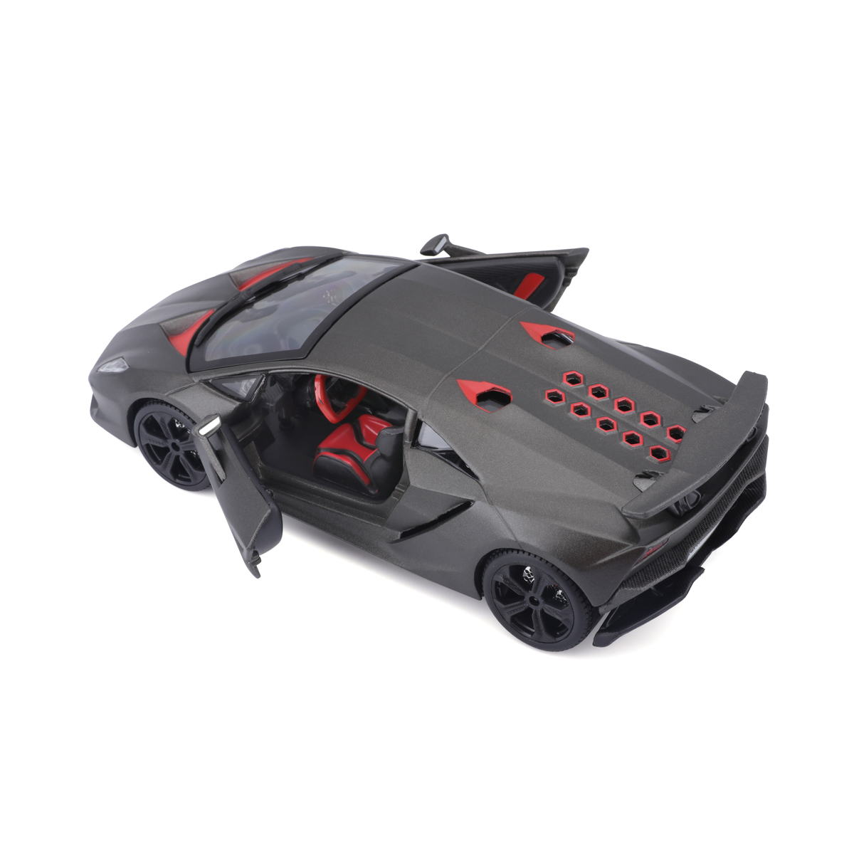 Bburago - Auta HOBBY, Lamborghini Sesto Elemento, šedá metalíza, 1:24