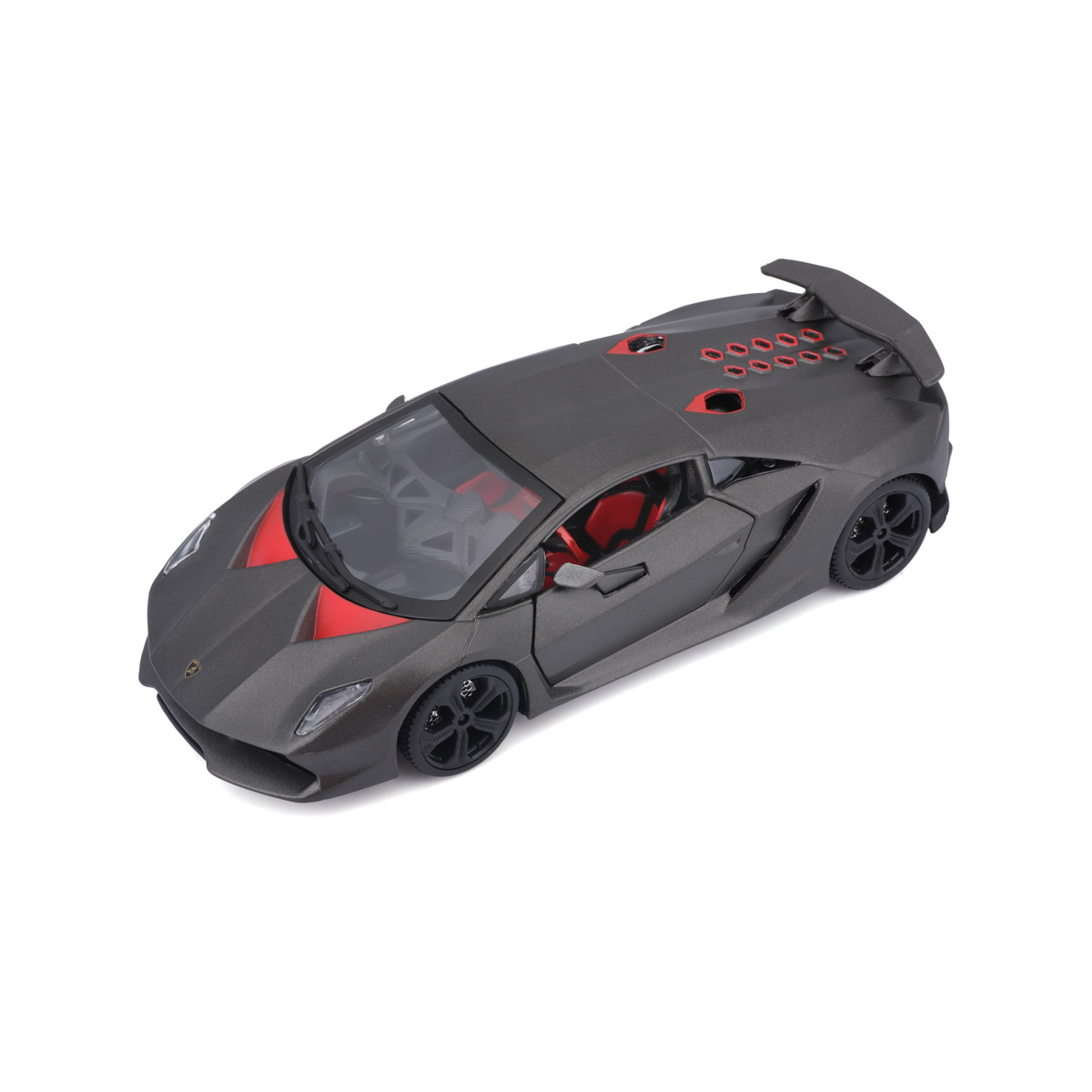 Bburago - Auta HOBBY, Lamborghini Sesto Elemento, šedá metalíza, 1:24