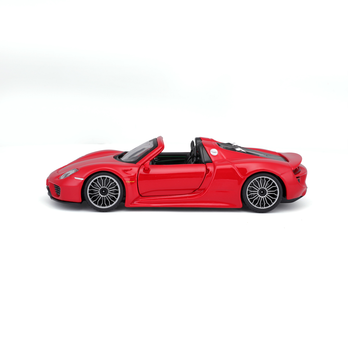 Bburago - Auta HOBBY, Porsche 918 Spyder, červená, 1:24