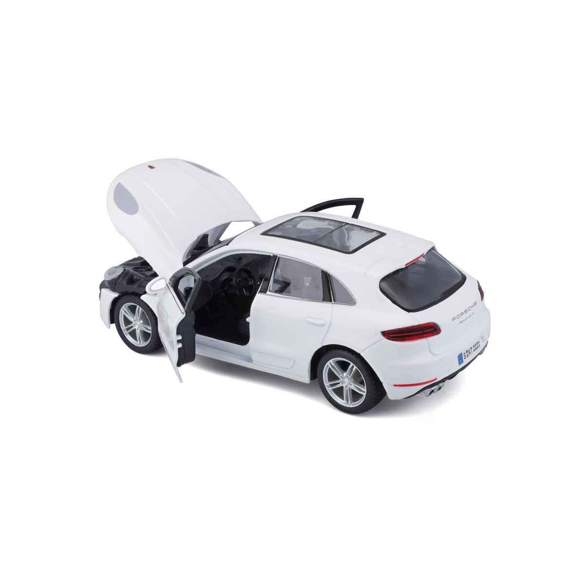 Bburago - Auta HOBBY, Porsche Macan, bílá, 1:24
