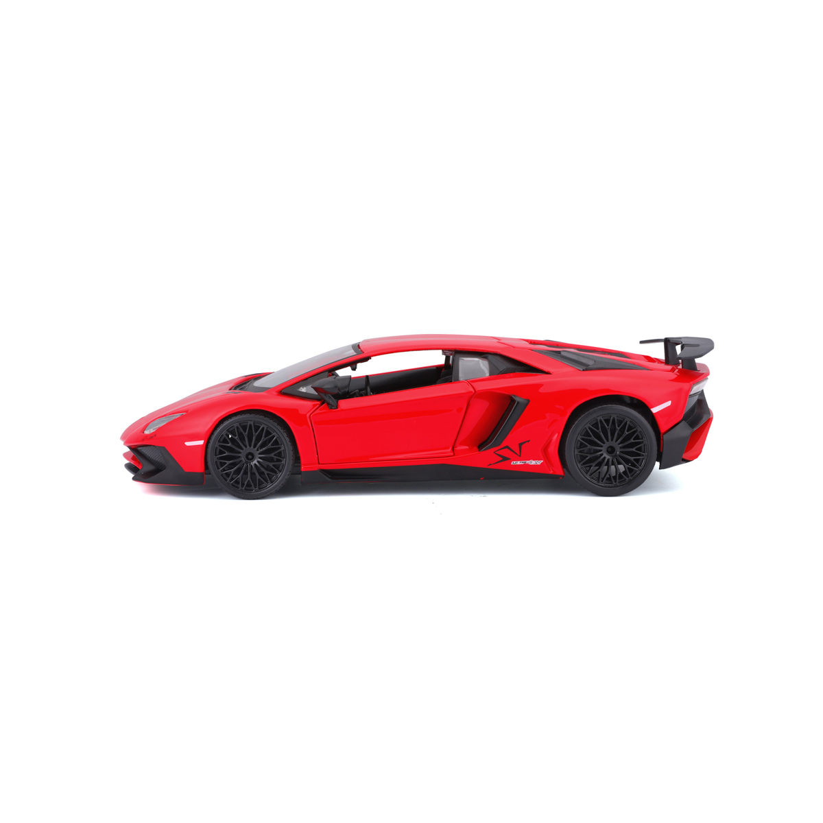 Bburago - Auta HOBBY, Lamborghini Aventador SV Coupé, červená, 1:24