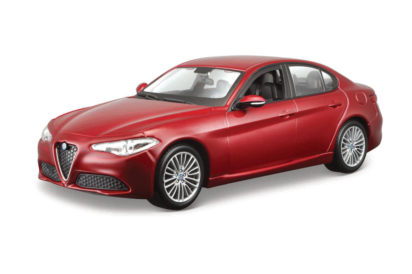 Bburago - Auta HOBBY, Alfa Romeo Giulia, červená metalíza, 1:24