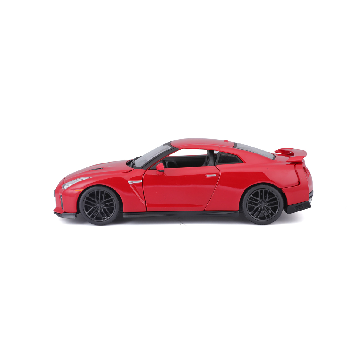 Bburago - Auta HOBBY, 2017 Nissan GT-R, červená, 1:24