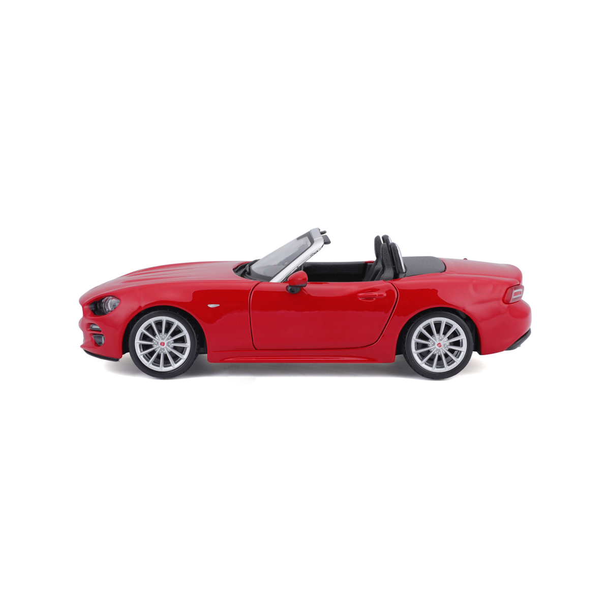 Bburago - Auta HOBBY, Fiat 124 Spider, červená, 1:24