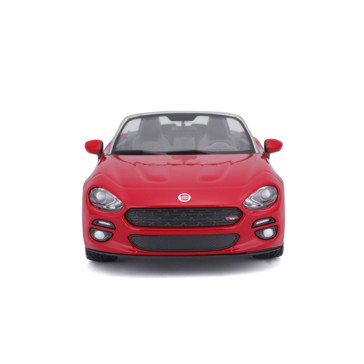 Bburago - Auta HOBBY, Fiat 124 Spider, červená, 1:24
