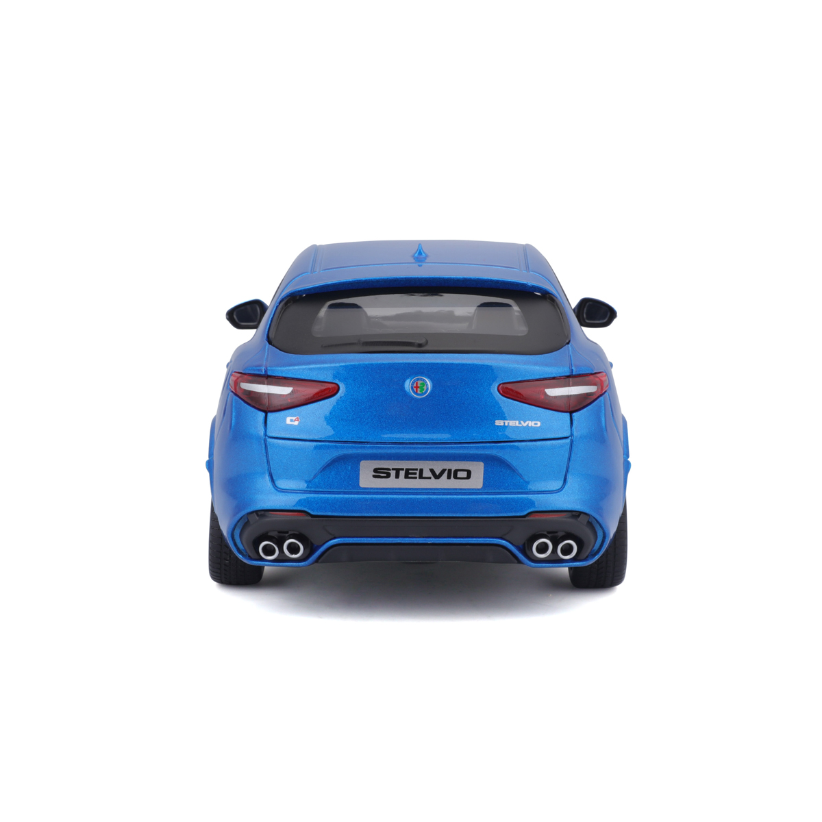 Bburago - Auta HOBBY, Alfa Romeo Stelvio, modrá metalíza, 1:24