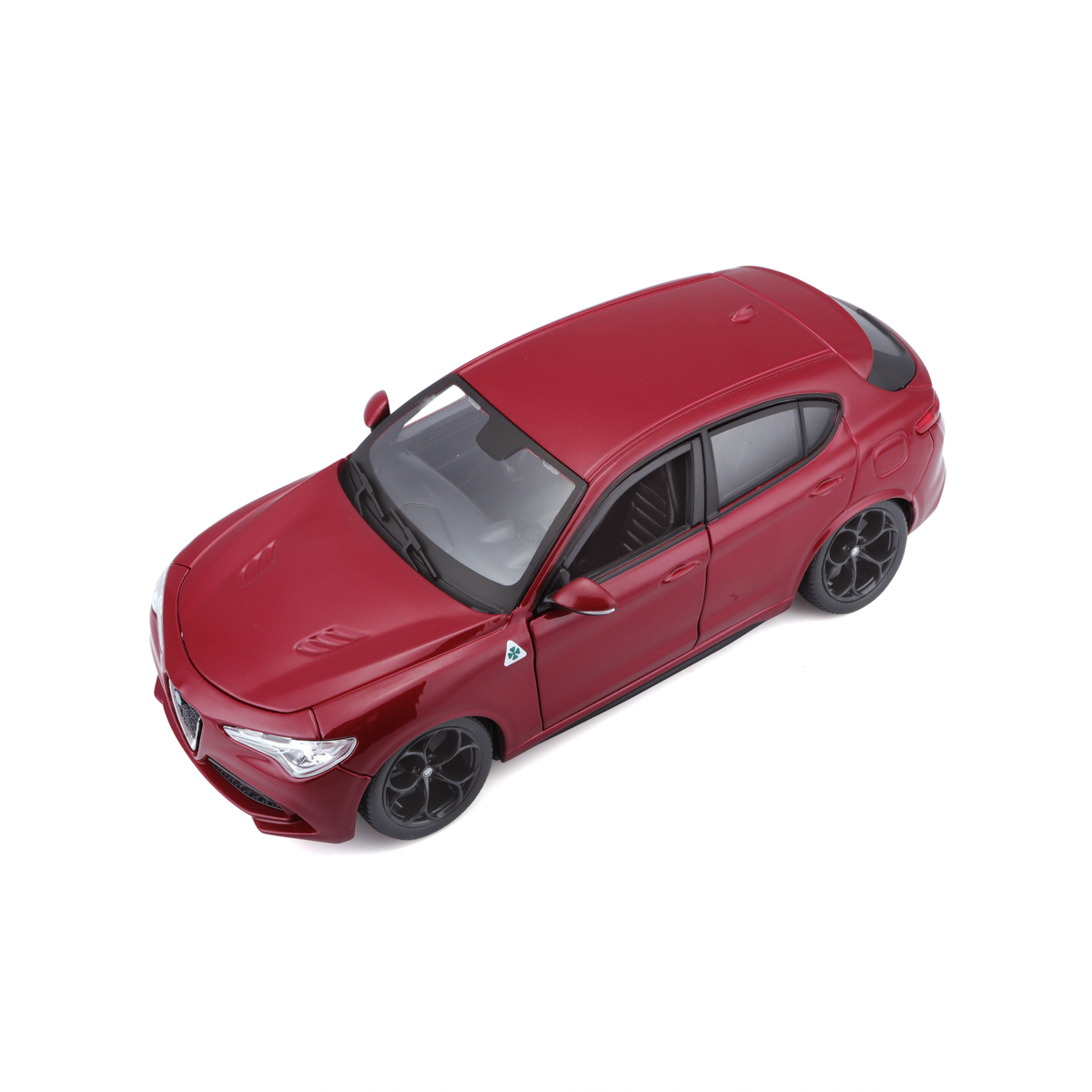 Bburago - Auta HOBBY, Alfa Romeo Stelvio, červená metalíza, 1:24
