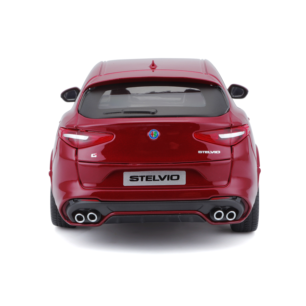 Bburago - Auta HOBBY, Alfa Romeo Stelvio, červená metalíza, 1:24