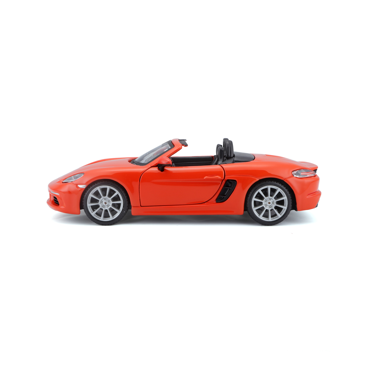Bburago - Auta HOBBY, Porsche 718 Boxster, oranžová, 1:24