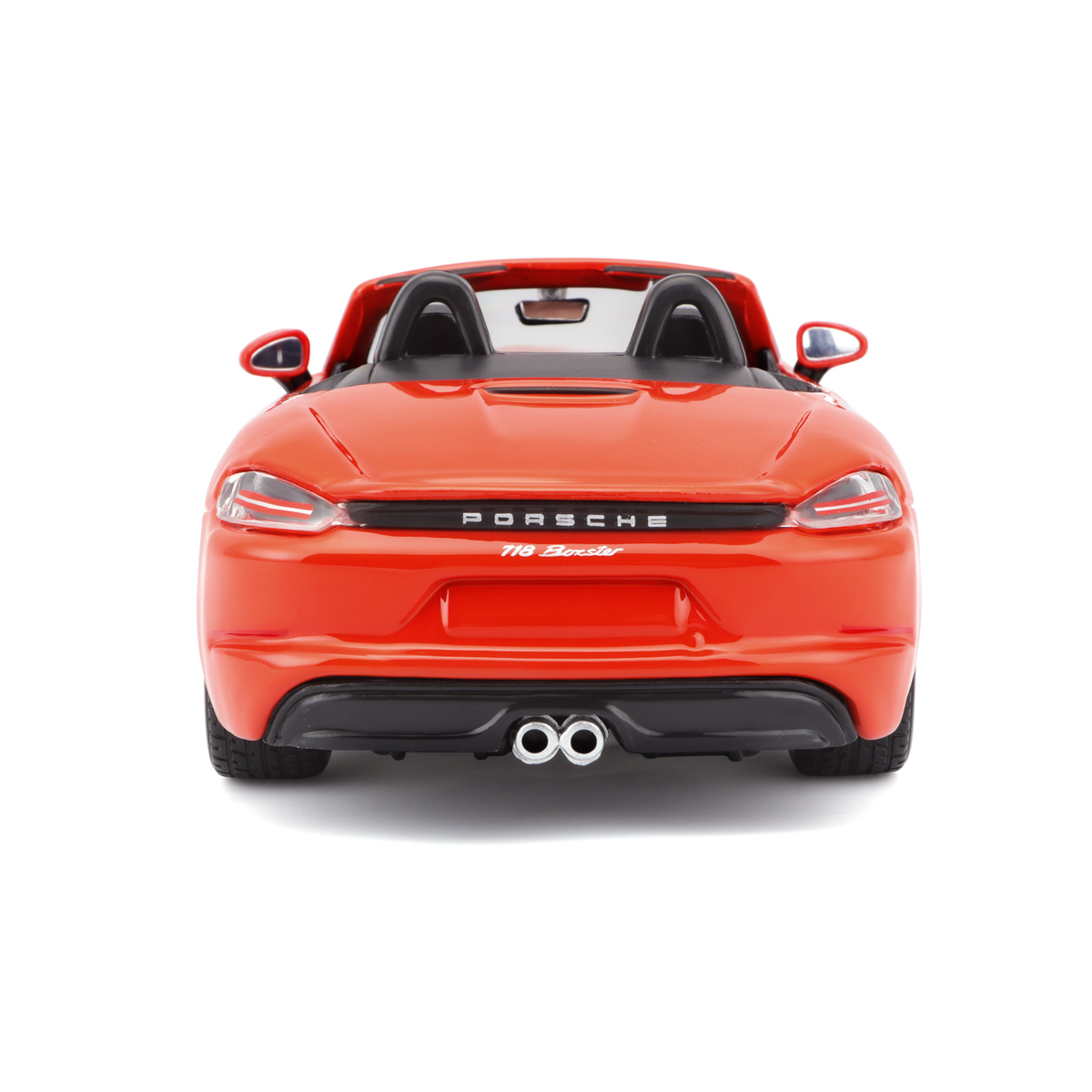 Bburago - Auta HOBBY, Porsche 718 Boxster, oranžová, 1:24