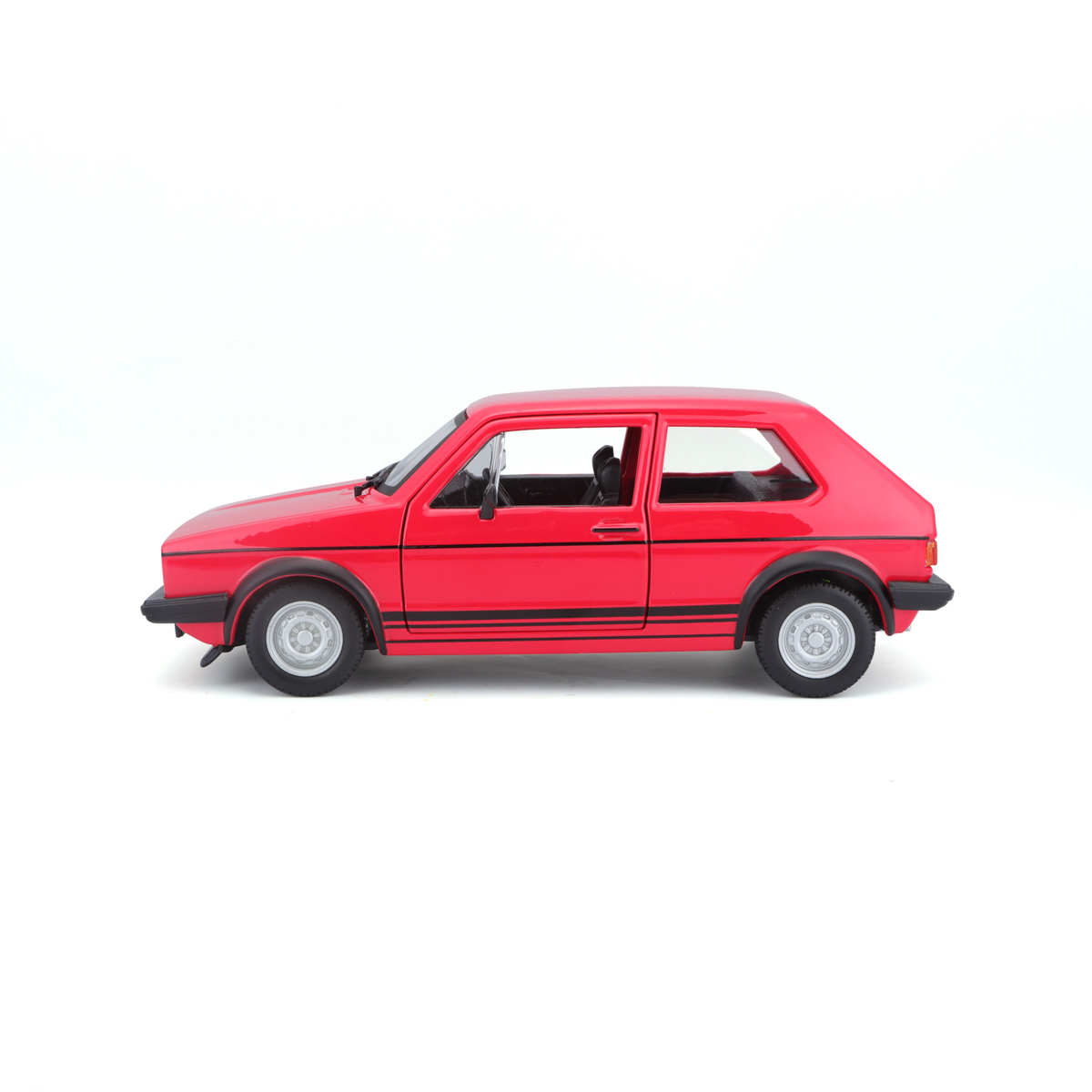 Bburago - Auta HOBBY, Volkswagen Golf Mk1 GTI (1979), červená, 1:24