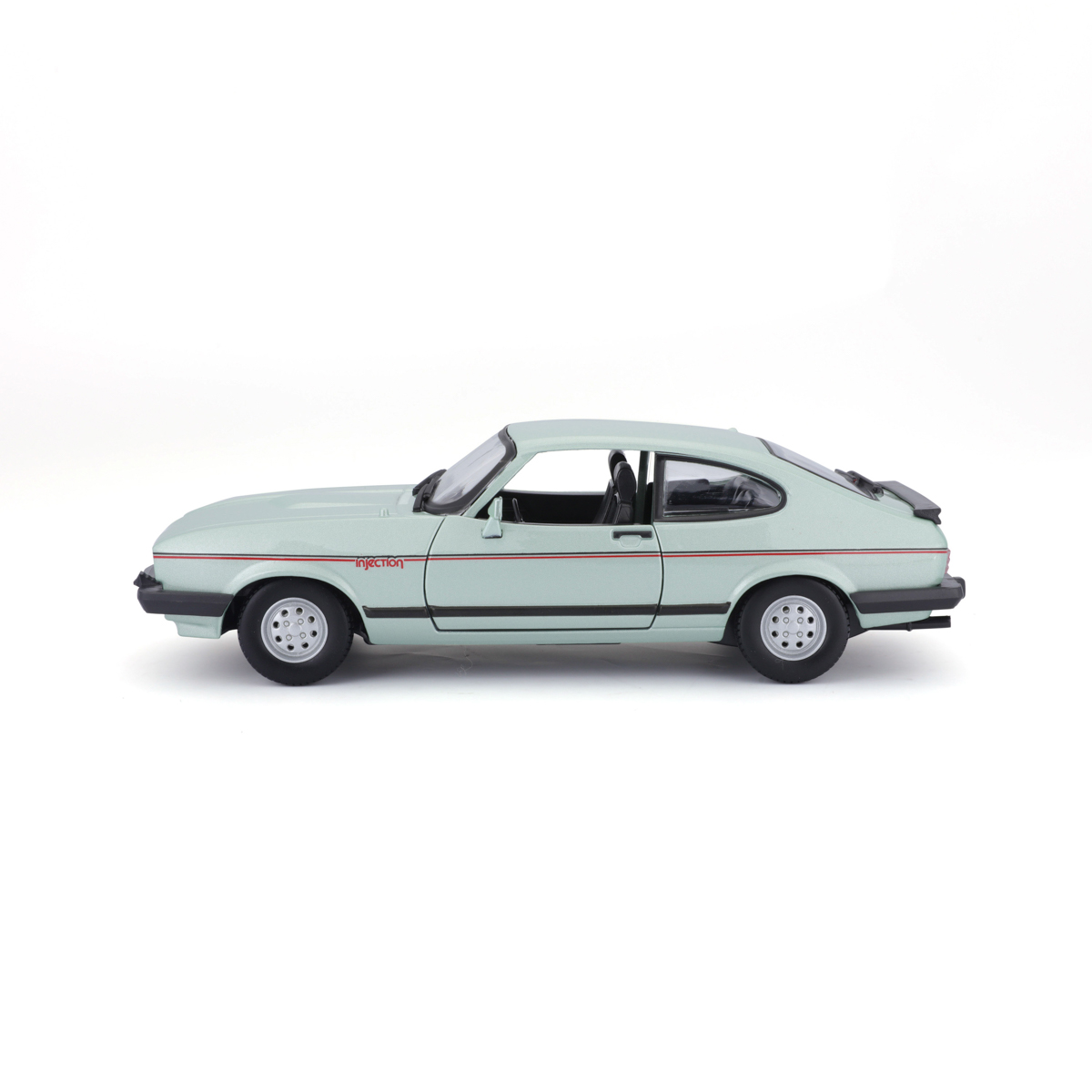 Bburago - Auta HOBBY, Ford Capri 1600 GT (1982), světle zelená metalíza, 1:24