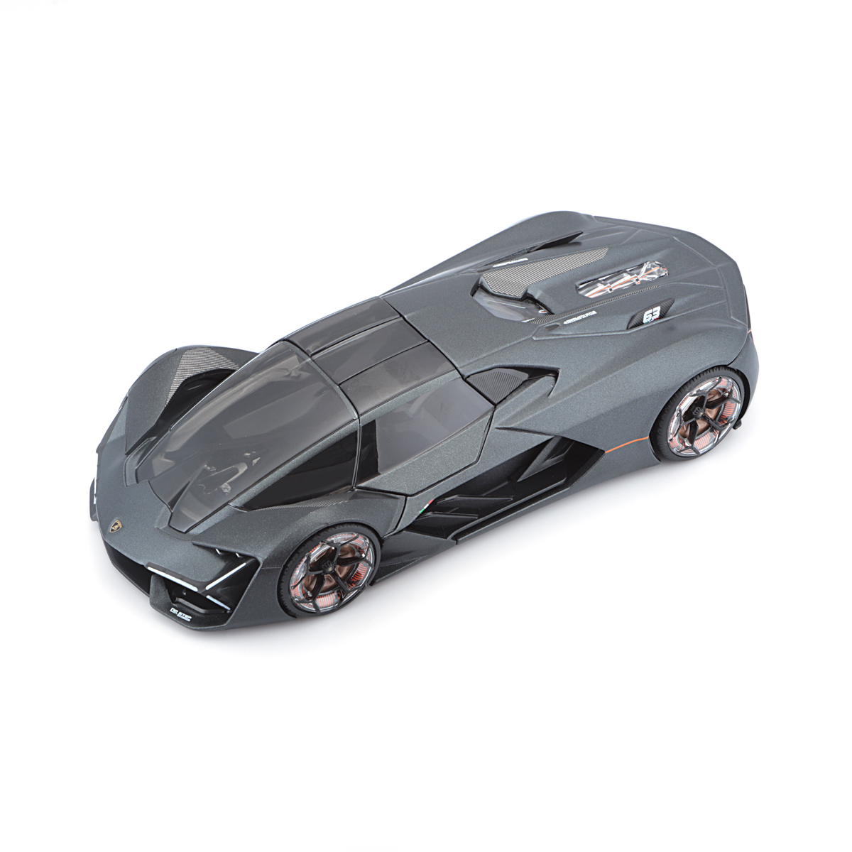 Bburago - Auta HOBBY, Lamborghini Terzo Millennio, šedá metalíza, 1:24