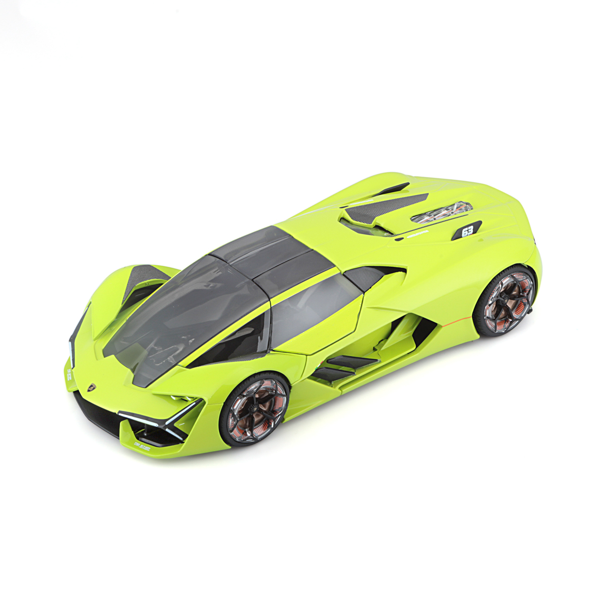 Bburago - Auta HOBBY, Lamborghini Terzo Millennio, světle zelená, 1:24