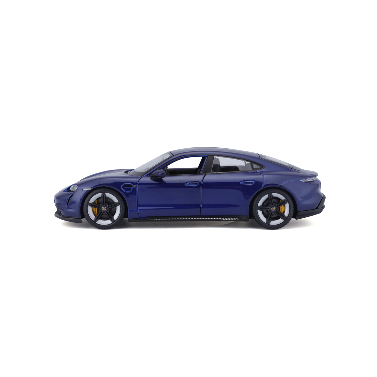 Bburago - Auta HOBBY, Porsche Taycan Turbo S, modrá, 1:24