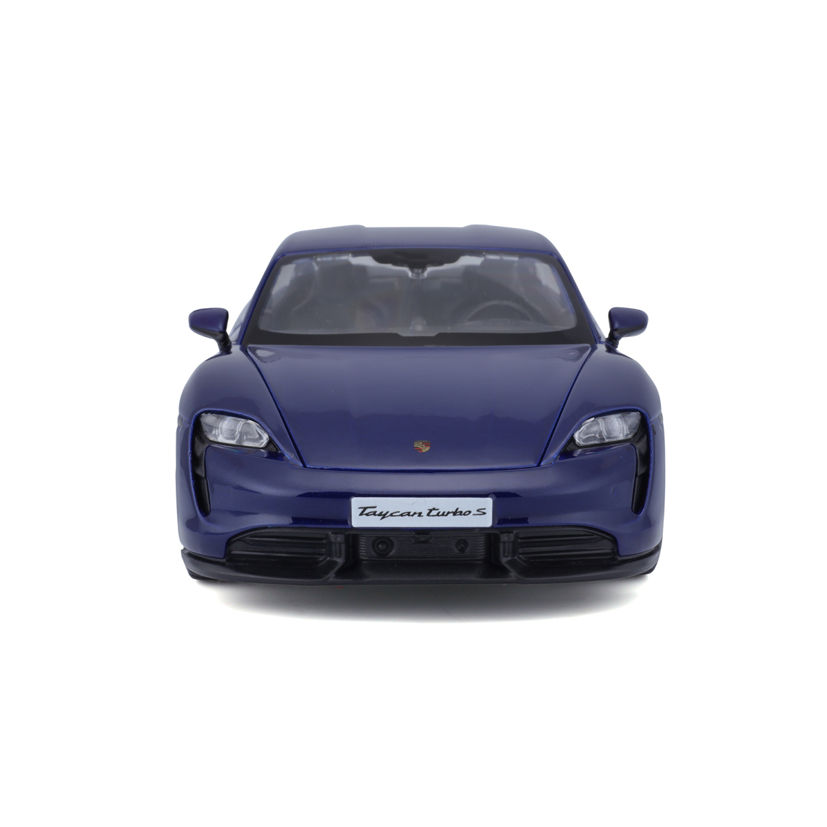 Bburago - Auta HOBBY, Porsche Taycan Turbo S, modrá, 1:24