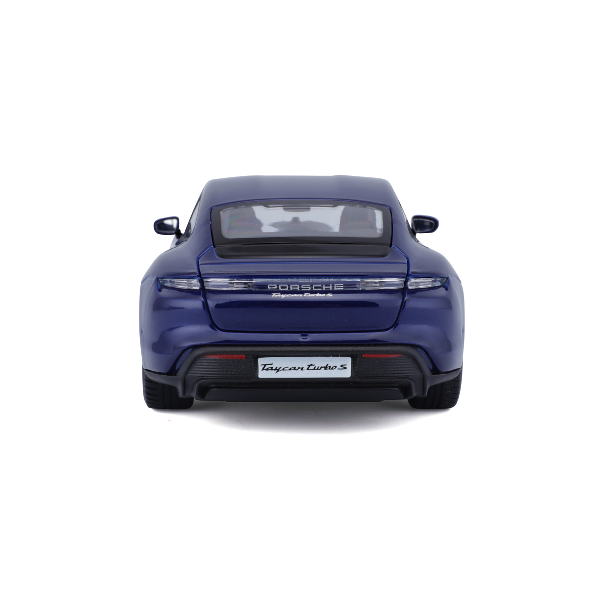 Bburago - Auta HOBBY, Porsche Taycan Turbo S, modrá, 1:24