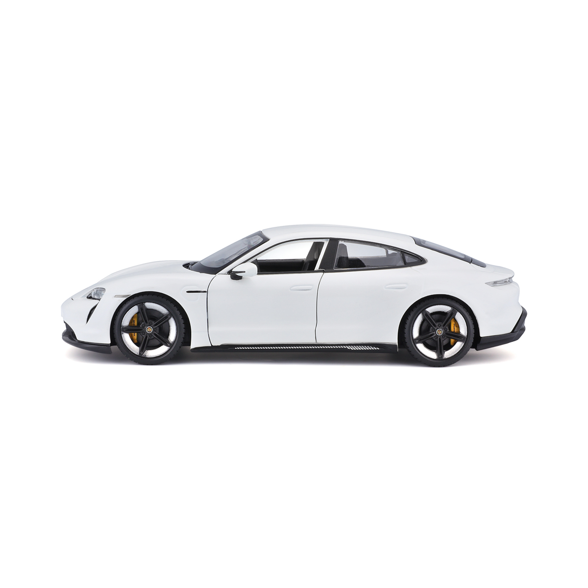 Bburago - Auta HOBBY, Porsche Taycan Turbo S, bílá, 1:24