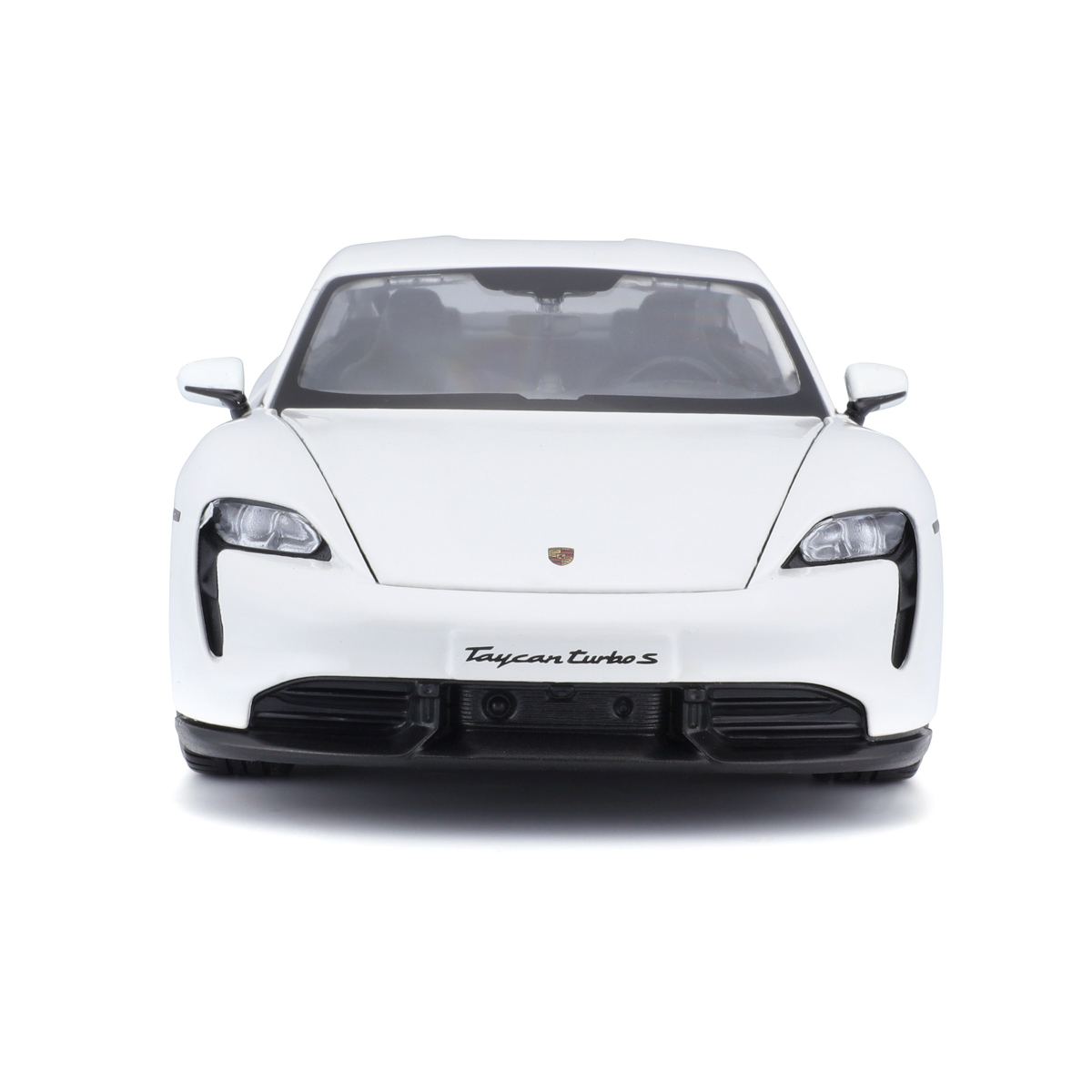Bburago - Auta HOBBY, Porsche Taycan Turbo S, bílá, 1:24