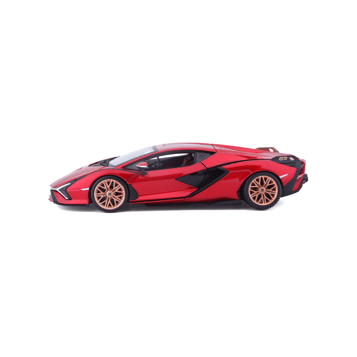 Bburago - Auta HOBBY, Lamborghini Sián FKP 37, červená metalíza, 1:24