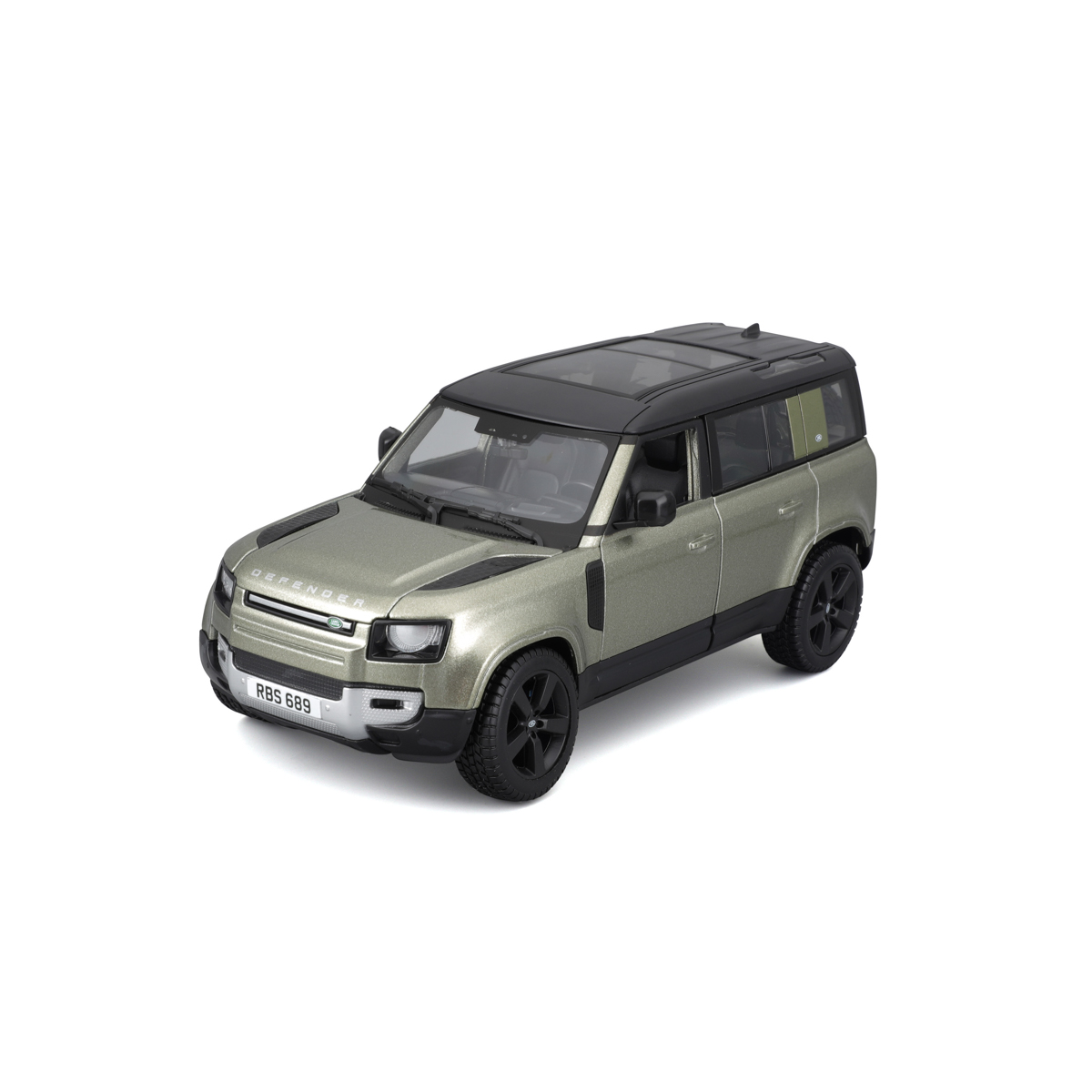 Bburago - Auta HOBBY, 2022 Land Rover Defender 110, zelená metalíza, 1:24