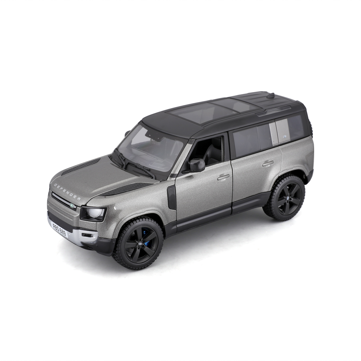 Bburago - Auta HOBBY, 2022 Land Rover Defender 110, šedá metalíza, 1:24