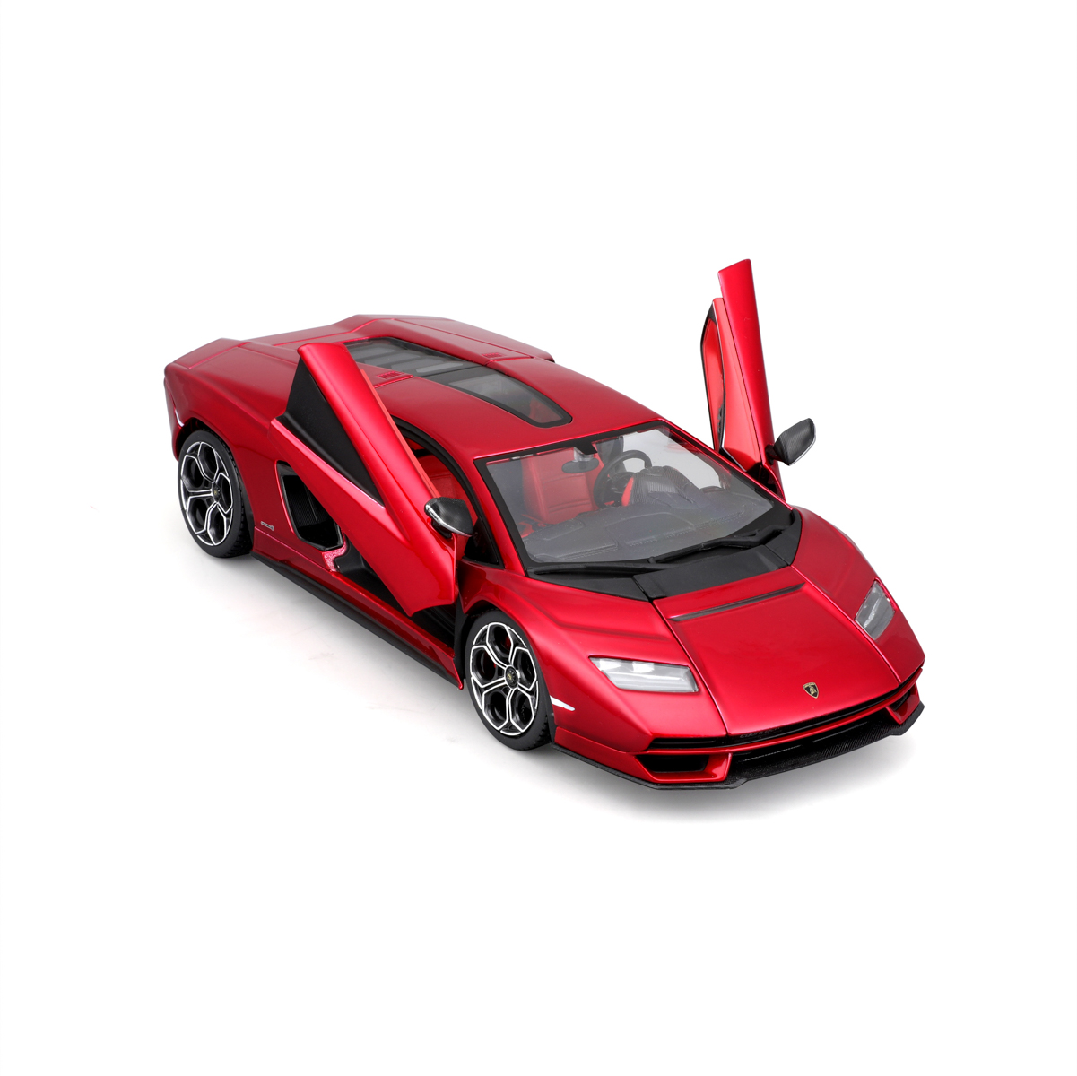 Bburago - Auta HOBBY, Lamborghini Countach LPI 800-4, červená metalíza, 1:24