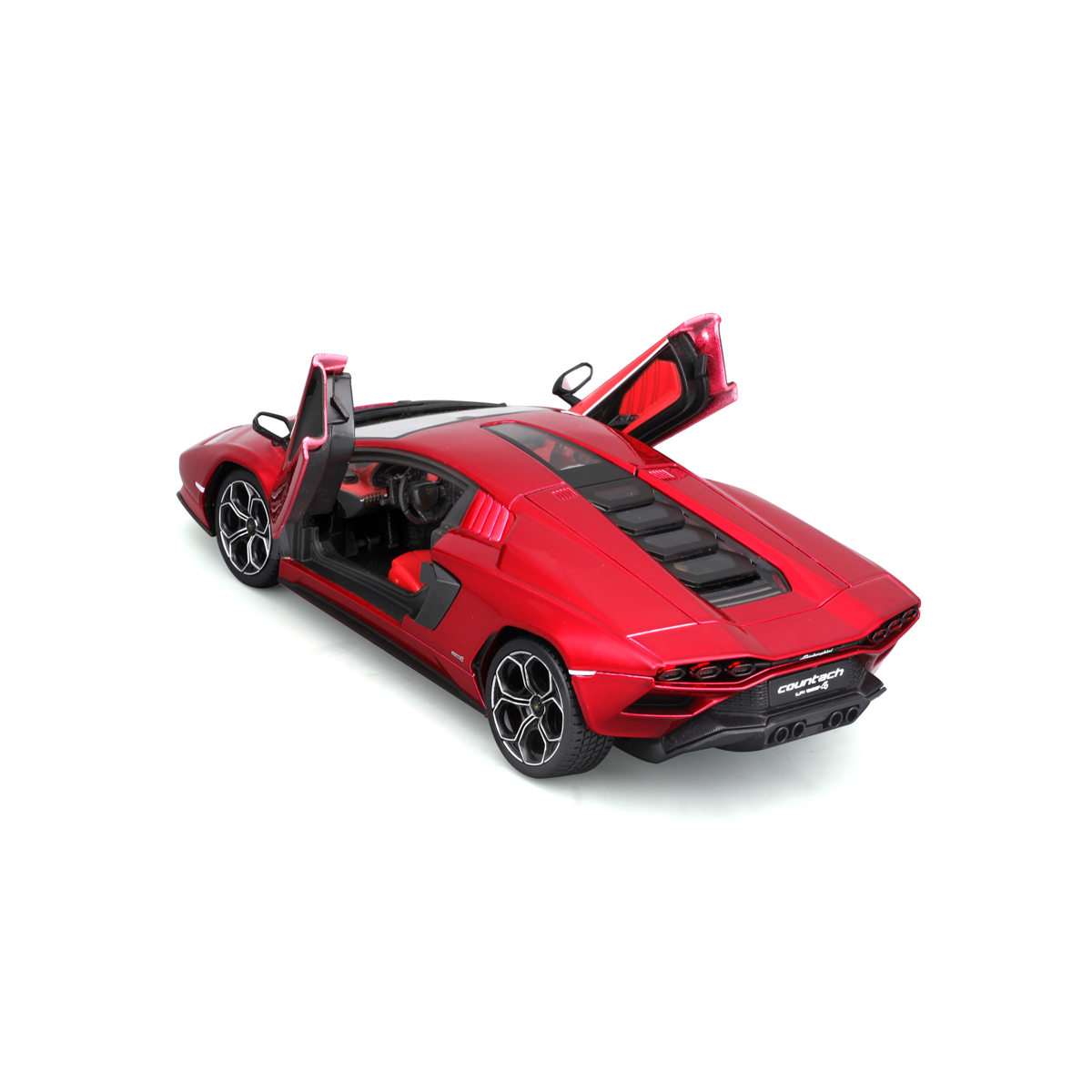 Bburago - Auta HOBBY, Lamborghini Countach LPI 800-4, červená metalíza, 1:24