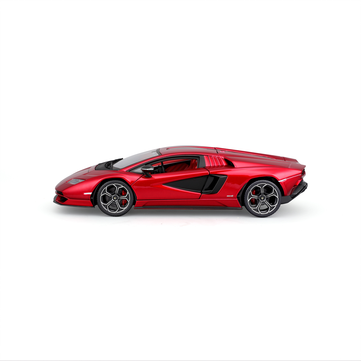 Bburago - Auta HOBBY, Lamborghini Countach LPI 800-4, červená metalíza, 1:24