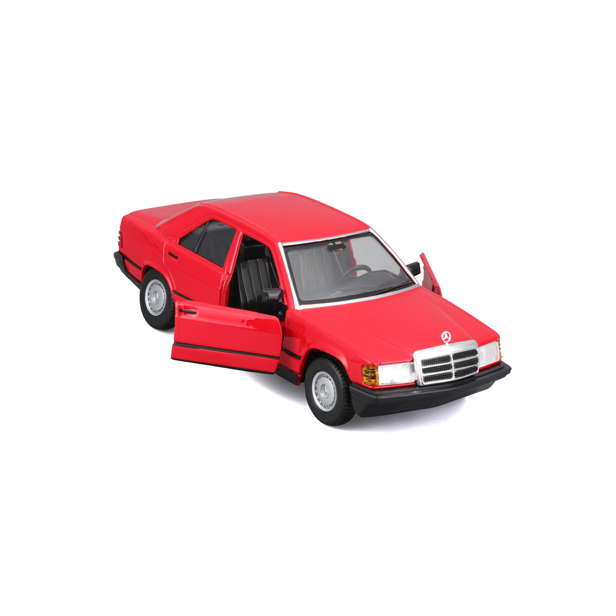 Bburago - Auta HOBBY, Mercedes-Benz 190 E 2.6, červená, 1:24