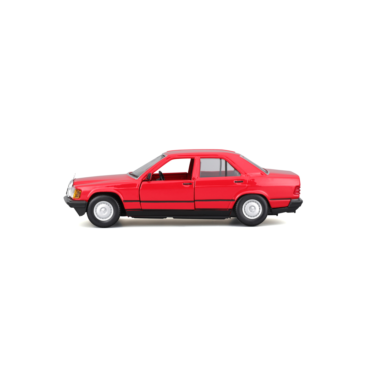 Bburago - Auta HOBBY, Mercedes-Benz 190 E 2.6, červená, 1:24