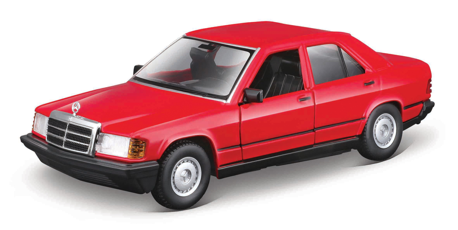 Bburago - Auta HOBBY, Mercedes-Benz 190 E 2.6, červená, 1:24