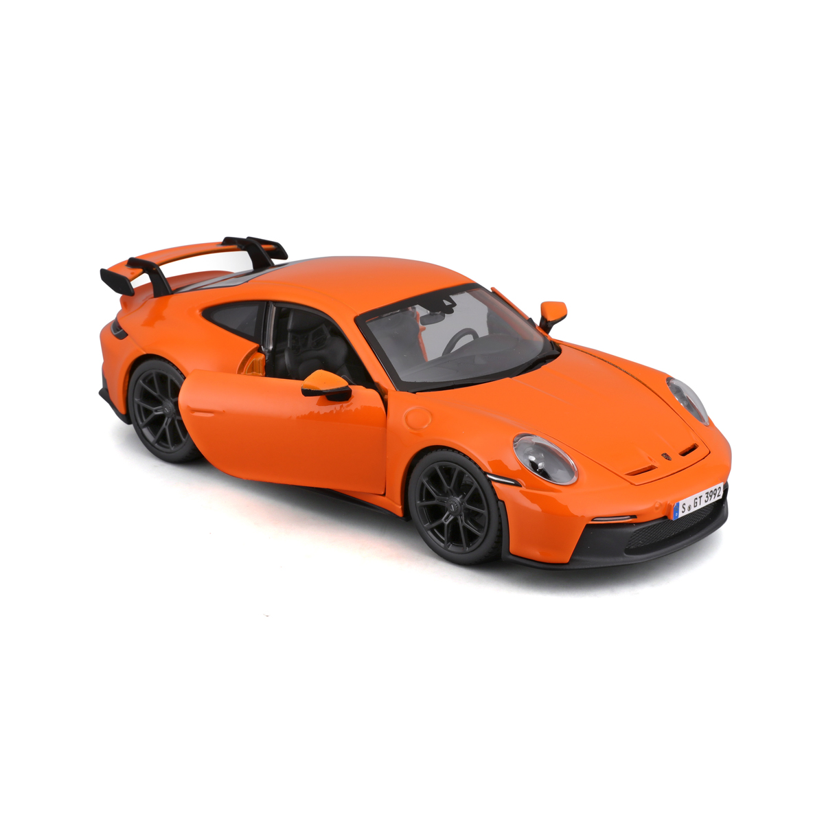 Bburago - Auta HOBBY, Porsche 911 GT3, oranžová, 1:24
