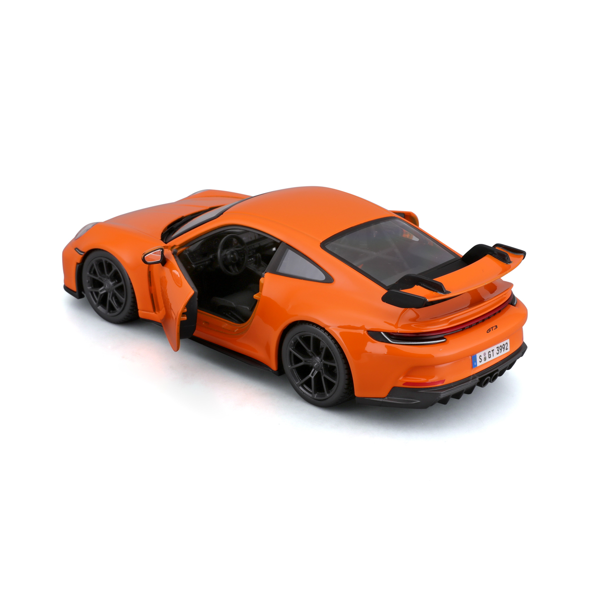 Bburago - Auta HOBBY, Porsche 911 GT3, oranžová, 1:24