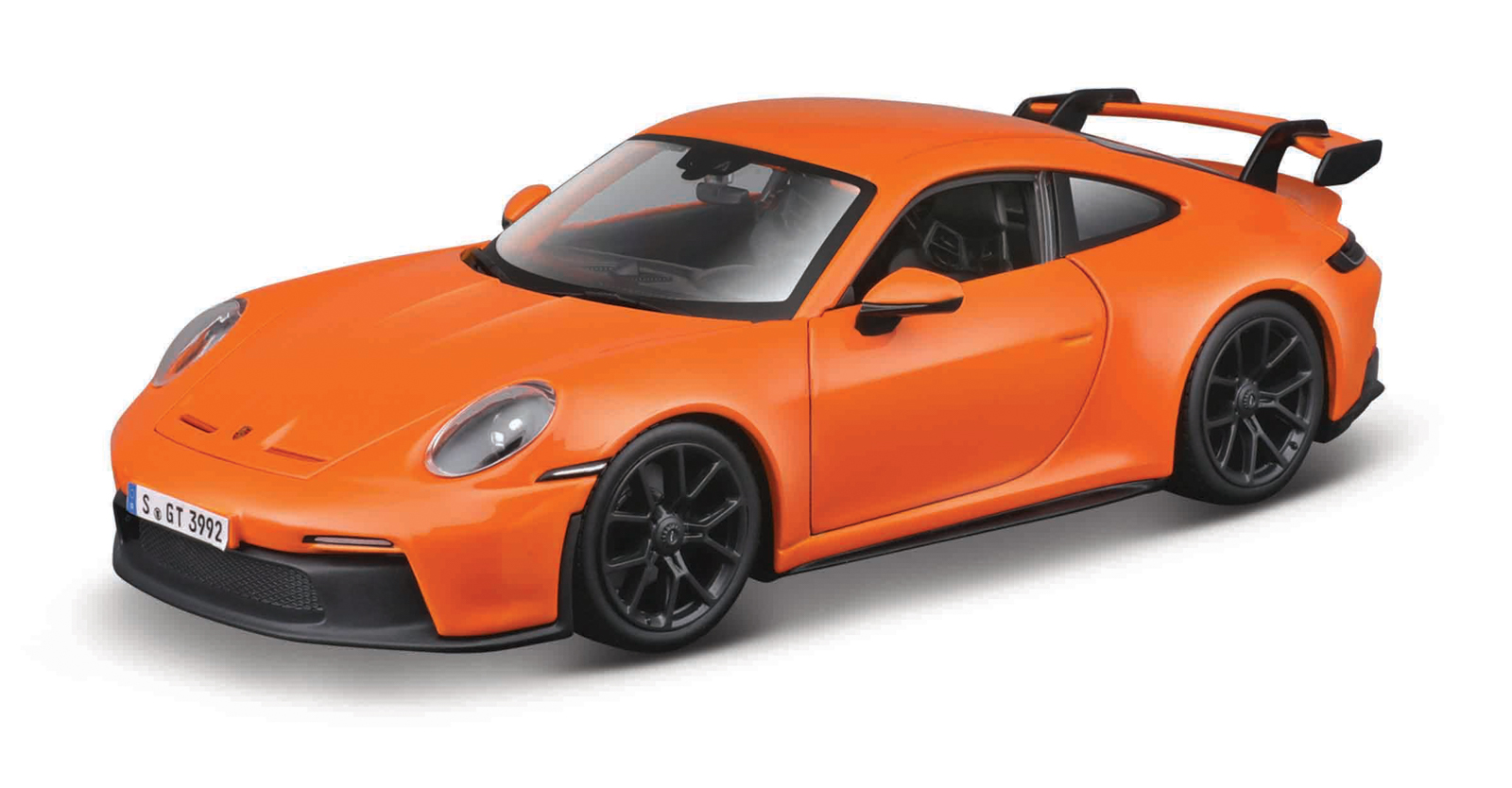Bburago - Auta HOBBY, Porsche 911 GT3, oranžová, 1:24