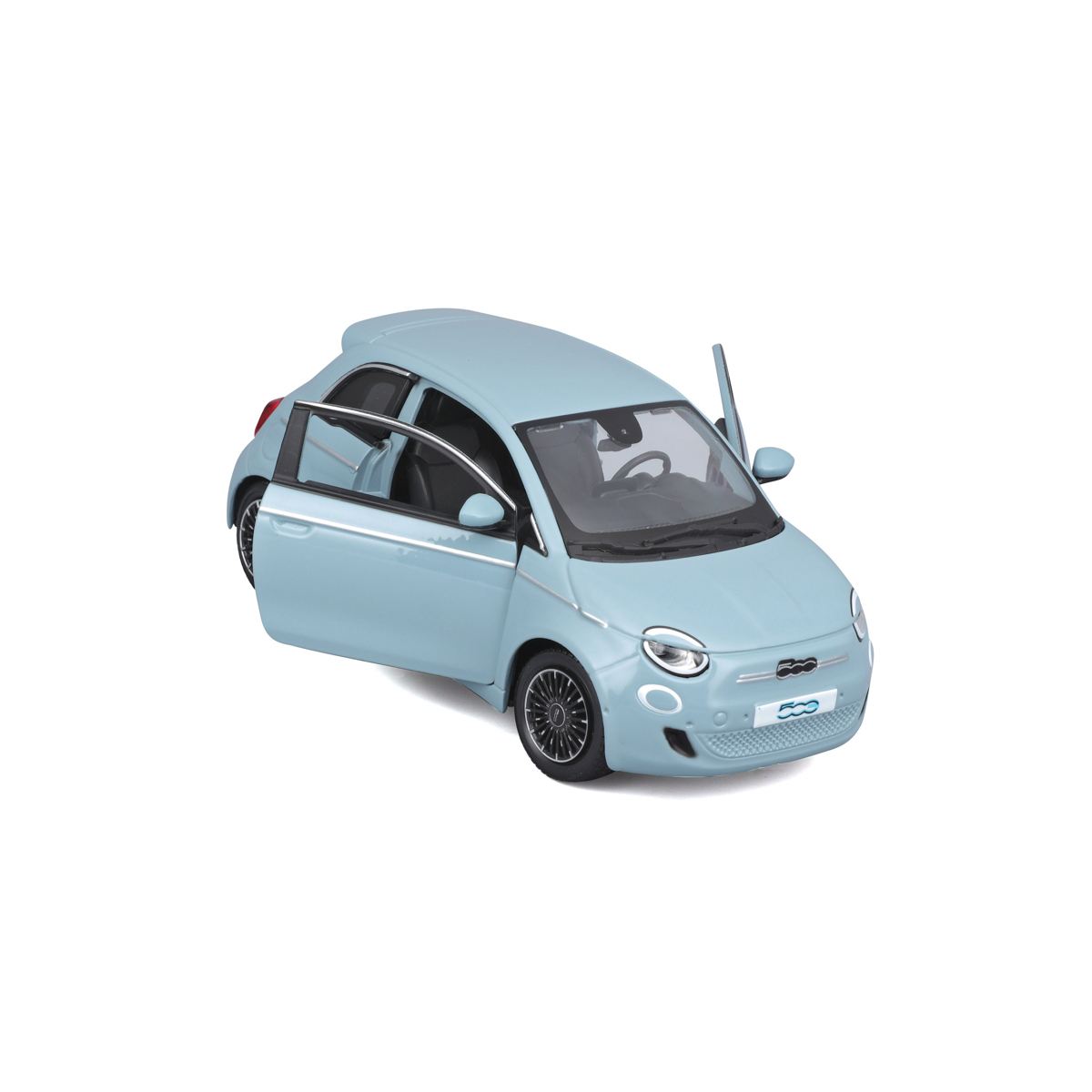 Bburago - Auta HOBBY, Fiat 500e (2023), modrá, 1:24