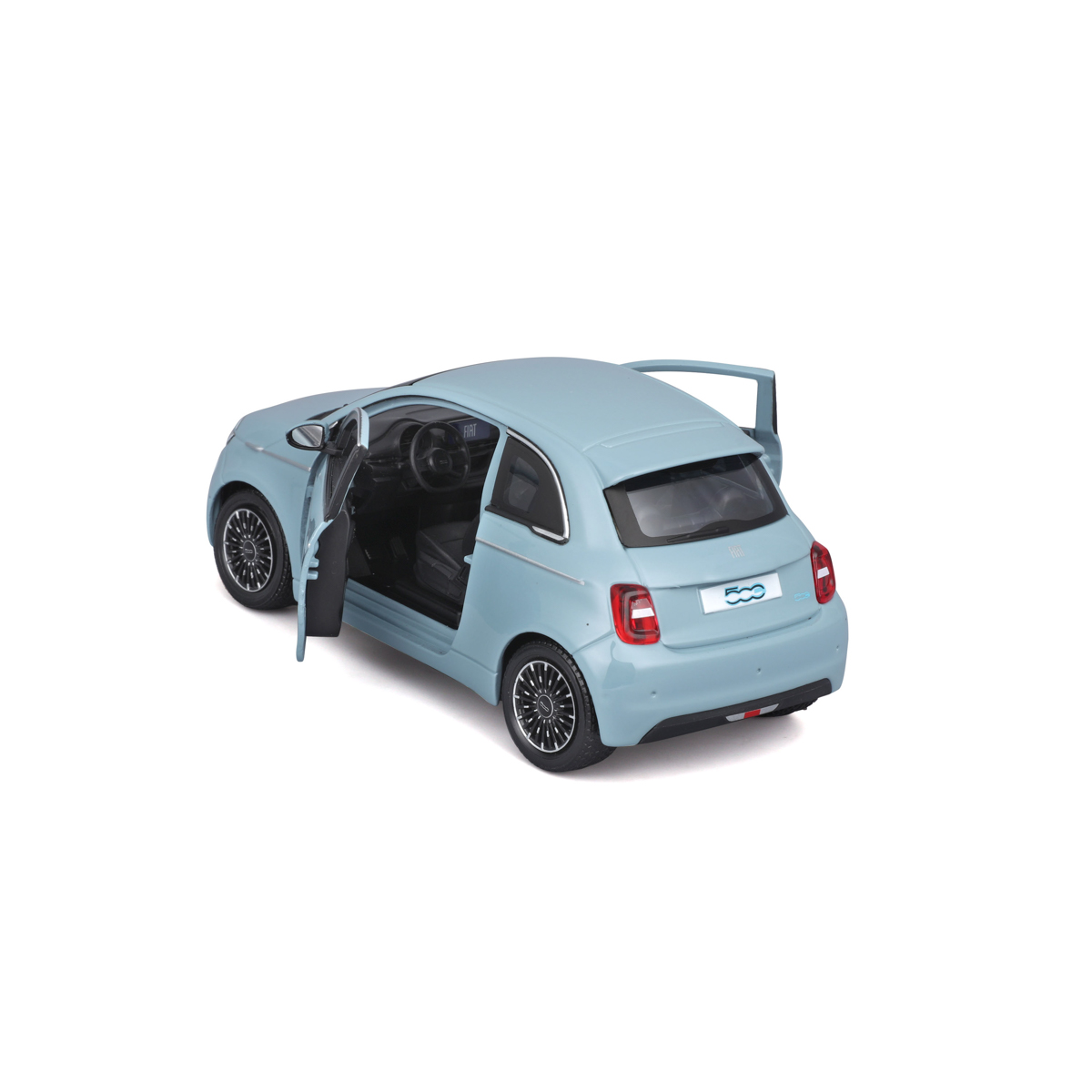 Bburago - Auta HOBBY, Fiat 500e (2023), modrá, 1:24